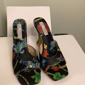 Multi-Color & Black  Inspired Heel Sandals